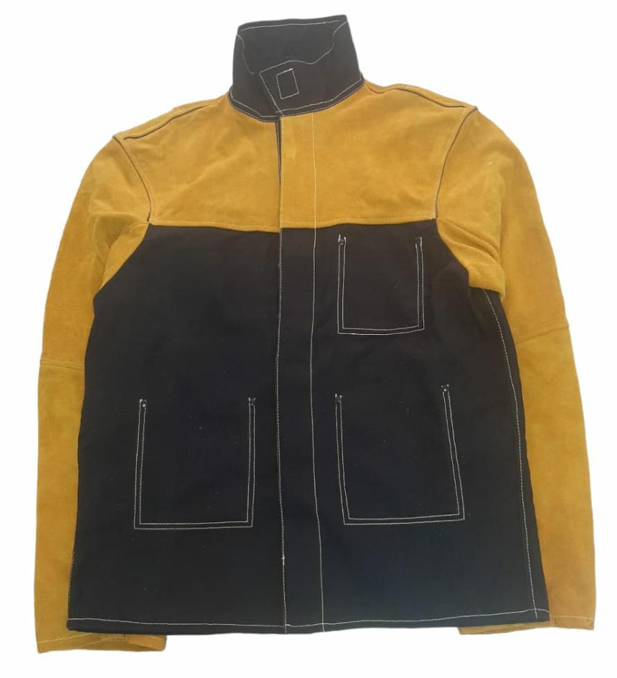 Сварочные куртки из спилка желтого цвета