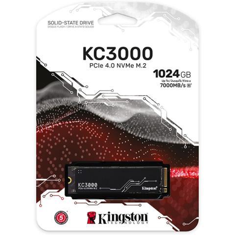 Твердотельный накопитель SSD Kingston SKC3000S/1024G M.2 NVMe PCIe 4.0 - фото 1 - id-p112658879