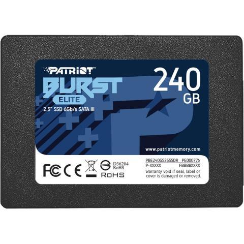 Твердотельный накопитель SSD Patriot Burst Elite 240GB SATA - фото 1 - id-p110164129