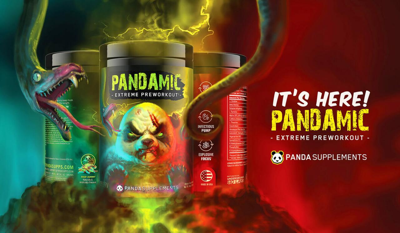 Предтренировочный комплекс Pandamic extreme preworkout, 25 порций, Panda Supplements - фото 1 - id-p115917735