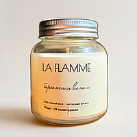 Свеча в стекле с жестяной крышкой 170мл LA FLAMME Бархатная ваниль