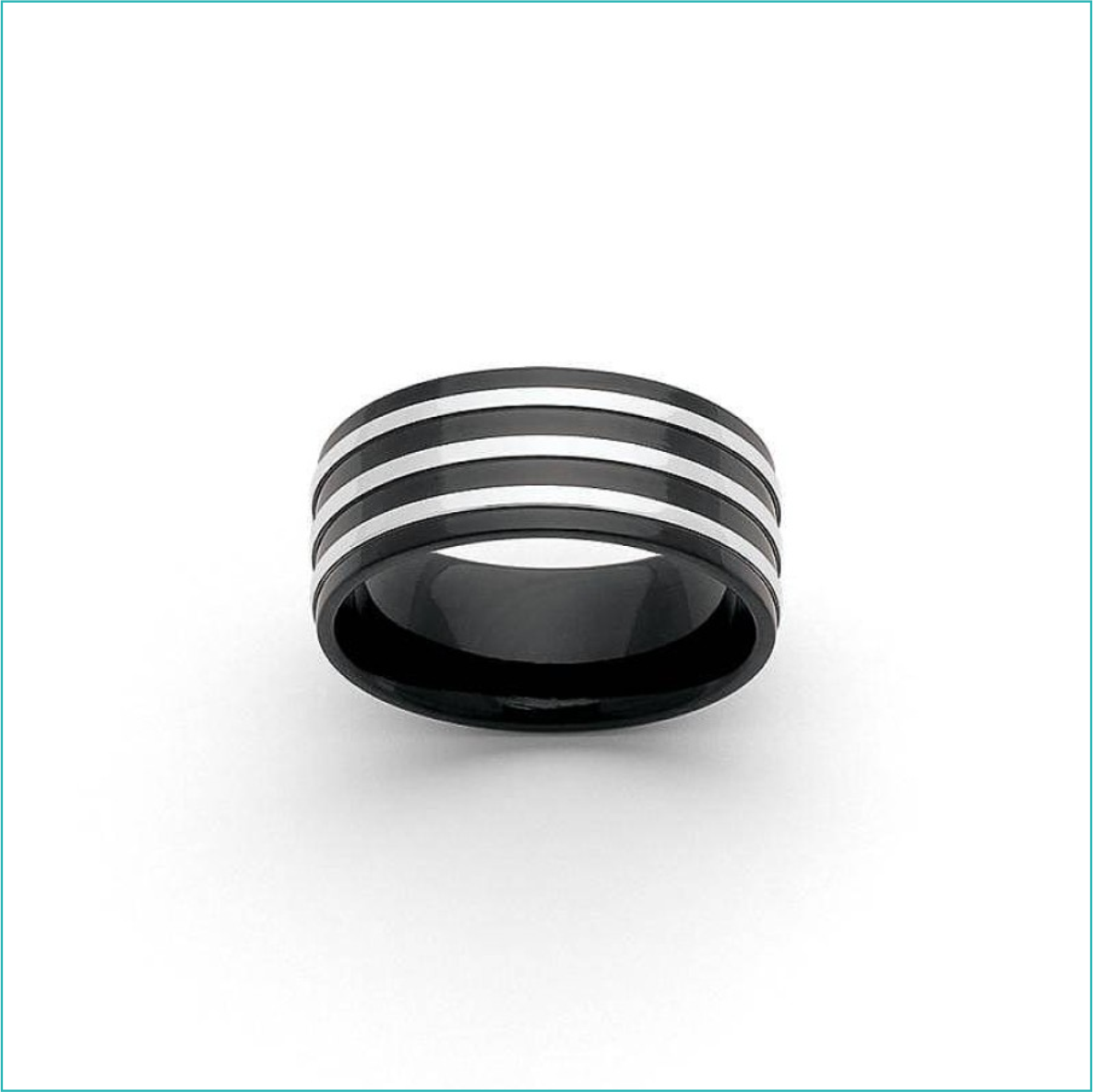 Кольцо спиннер-антистресс "Zebra" (Nero Silver р.18) - фото 2 - id-p115921329