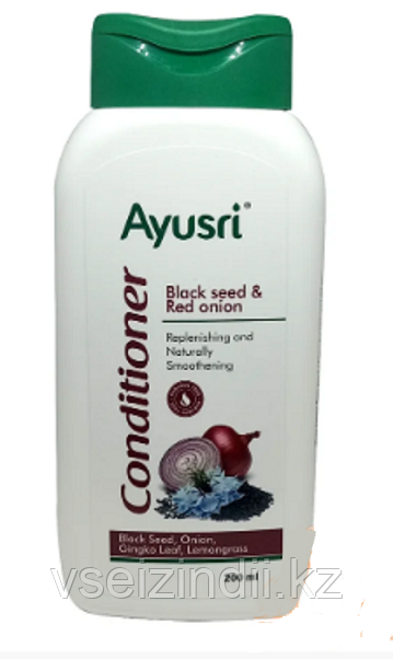 Кондиционер с черным тмином и луком (Conditioner black seed and red onion AYUSRI), 200 мл.