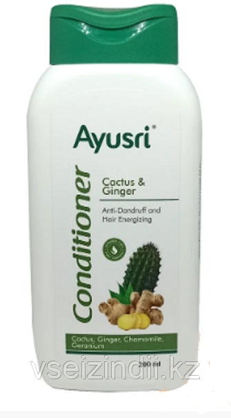 Кондиционер с кактусом и имбирем (Conditioner cactus ginger AYUSRI), 200 мл. - фото 1 - id-p115923152