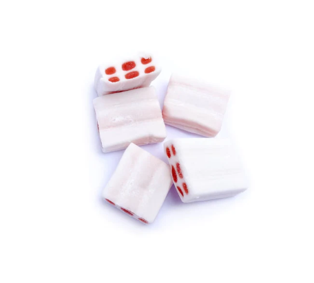 Жев.мармелад "Strawberry Cream Blocks" Блочки клубника со сливками 90 гр   /FINI Испания/