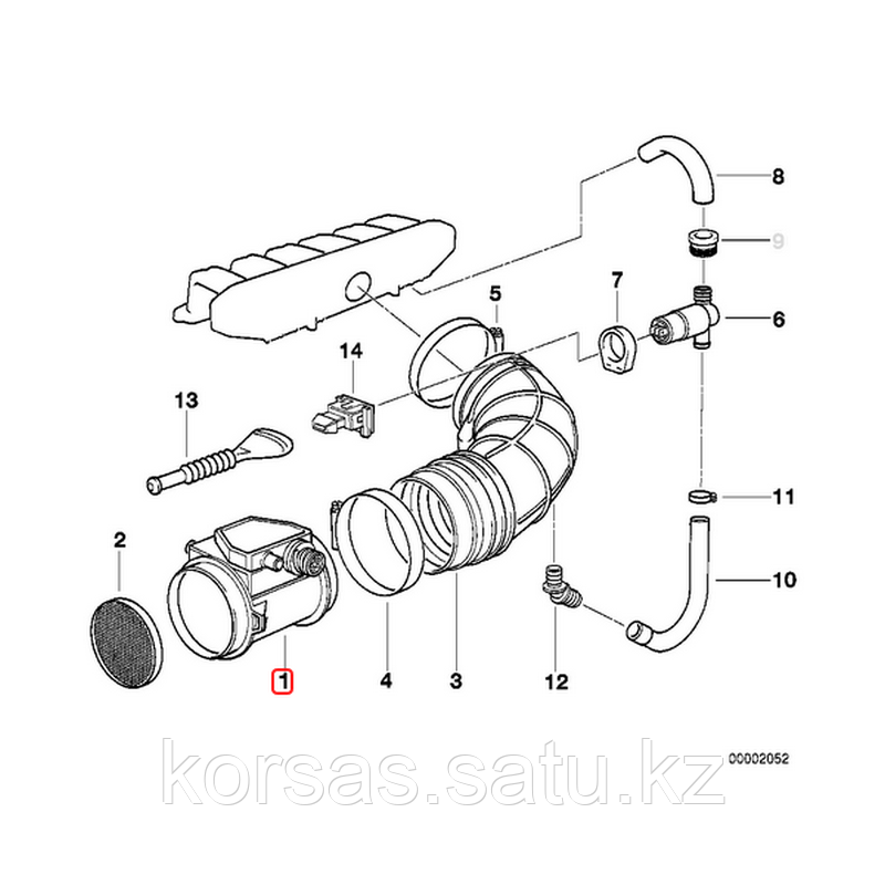 BSE Массовый расходомер воздуха BMW M50B20 безВанос - фото 8 - id-p115933726