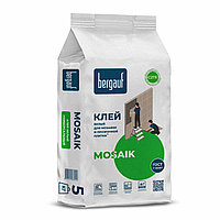 Белый клей MOSAIK для мозаики и прозрачной плитки, 5 кг, Bergauf