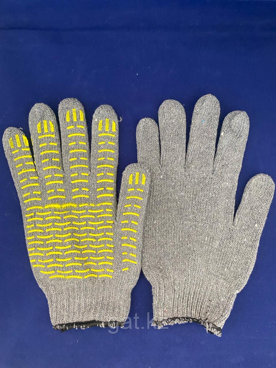 Перчатки ХБ, 7-го класса вязки, 7 нитей.  100% х/б. Производство Казахстан
