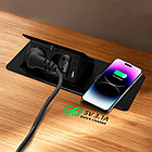 Shelbi Настольный бокс с беспроводной зарядкой, 2 розетки, 1 USB, 1 Type-C, шнур 1,5 м., белый, фото 6