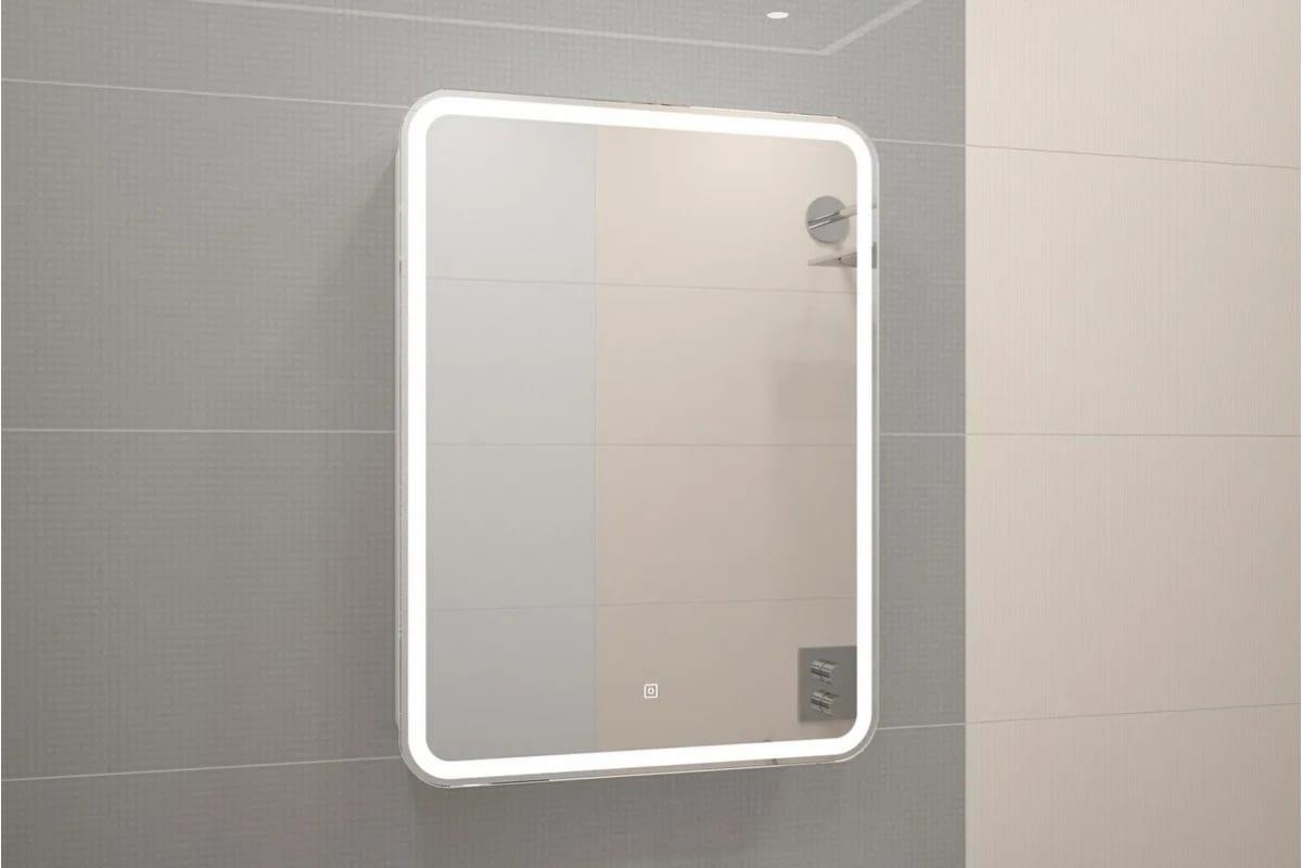 Зеркало-шкаф Континент Elliott LED 600*800 правый с розеткой - фото 4 - id-p115937031