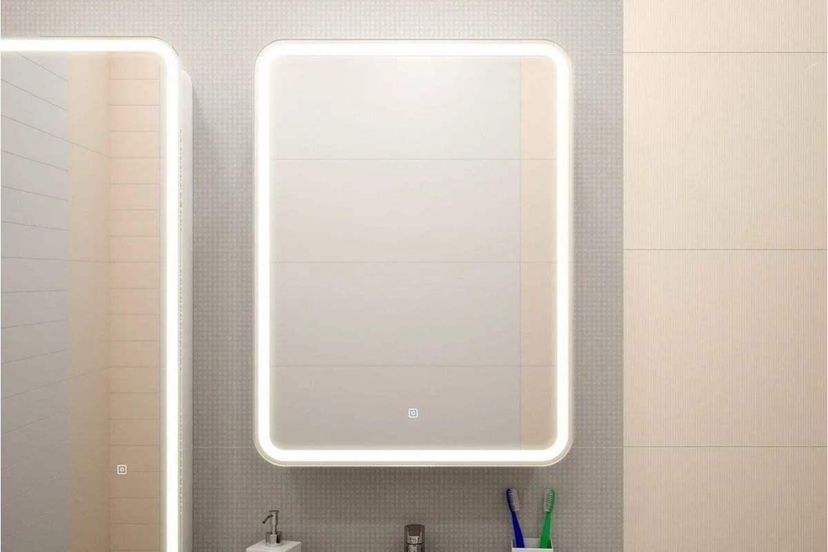 Зеркало-шкаф Континент Elliott LED 600*800 правый с розеткой - фото 9 - id-p115937031
