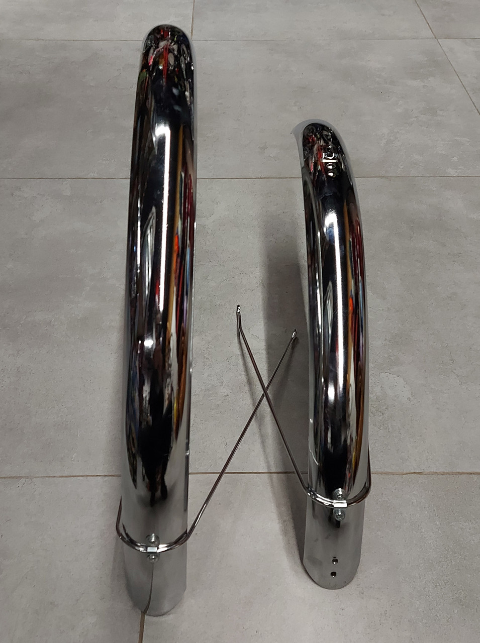 Металлические Полноразмерные крылья на велосипед - брызговики на 28"-29" колеса. Комплект крыльев. Велокрыло., фото 1