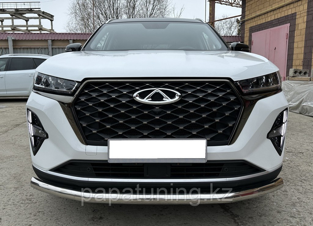 Защита переднего бампера Папа Тюнинг для Chery Tiggo 7 Pro Max 2022-2024, фото 1