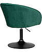 Кресло дизайнерское  EDISON BLACK, зеленый велюр (1922-9), фото 4