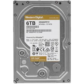 Жесткий диск повышенной надежности HDD 6Tb Western Digital GOLD WD6003FRYZ SATA3 3,5* 7200rpm 256Mb