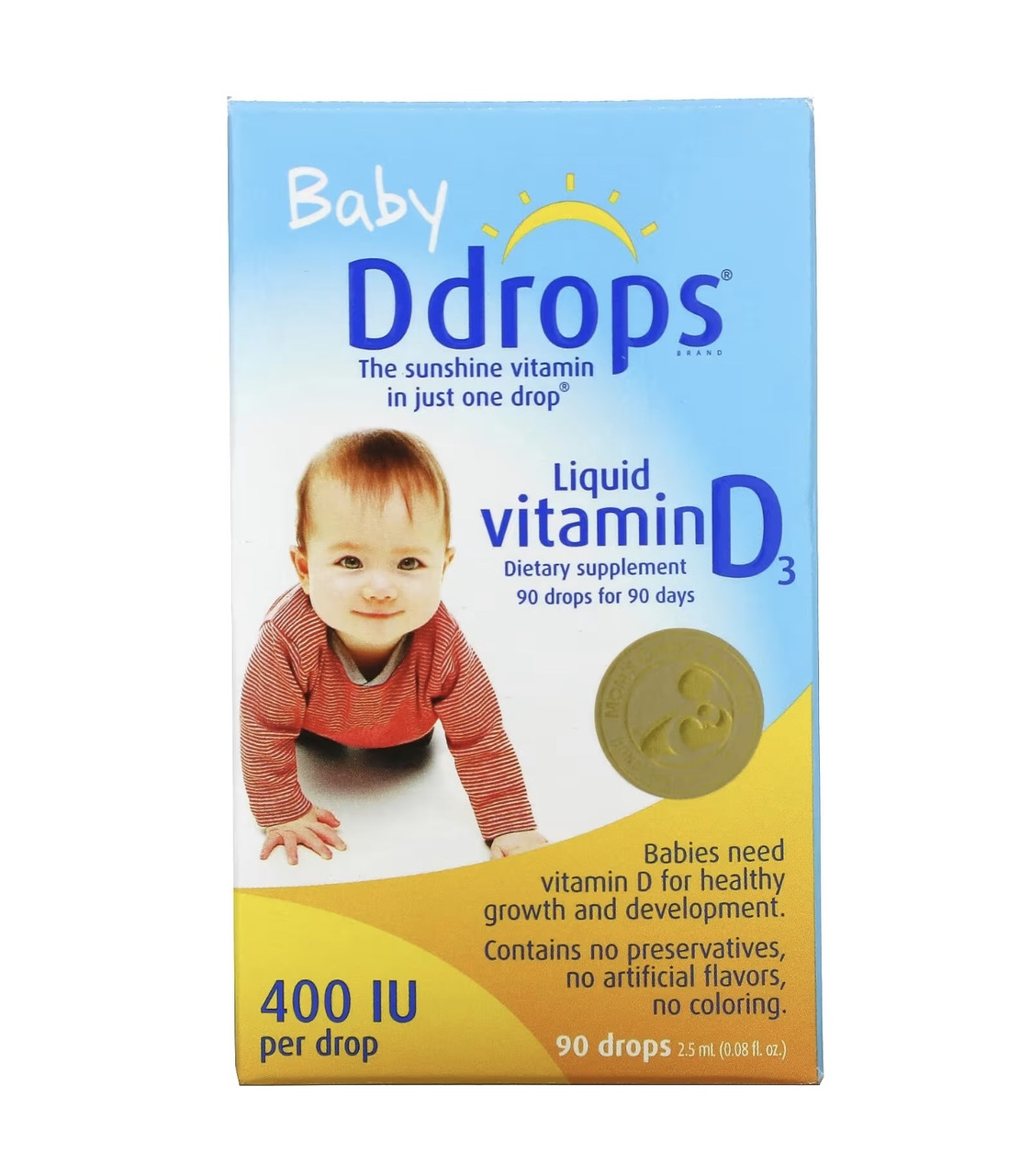 Ddrops витамин д3 жидкий, 400ме, 2,5мл - фото 1 - id-p115940431
