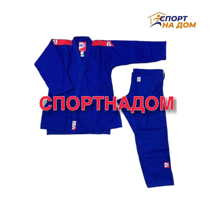 Костюм для дзюдо GREEN HILL "PROFESSIONAL" IJF размер 6/190 (синий) - фото 1 - id-p115940512