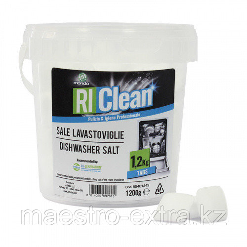 Соль таблетированная для посудомоечных машин RiClean 1200 гр 55401343 - фото 1 - id-p115947390
