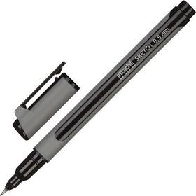 Ручка линер 0,5мм, корпус soft touch, черный, Attache Selection Sketch