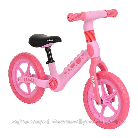 PITUSO Беговел Dino, Pink/Розовый, колеса EVA 12"