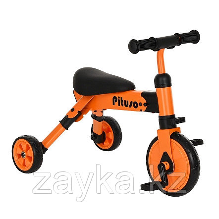 PITUSO Велосипед трехколесный 2в1 "Букашка" Orange/Оранжевый