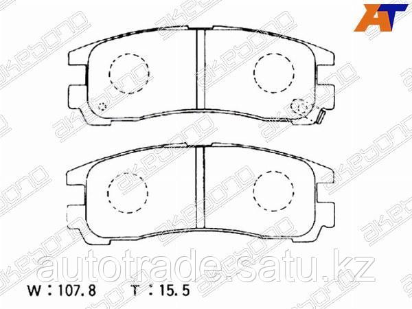 Колодки тормозные зад MITSUBISHI DELICA/PAJERO II - фото 1 - id-p115785441