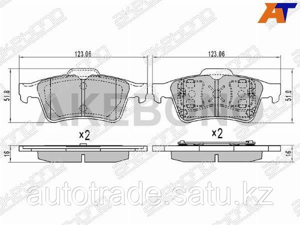 Колодки тормозные зад MAZDA 3 03-13 FORD FOCUS 04-