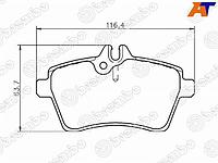 Колодки тормозные перед MERCEDES A-CLASS W169 04-/B-CLASS W245 05-