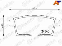 Колодки тормозные зад MAZDA CX7/9 06-13 MPV 06-