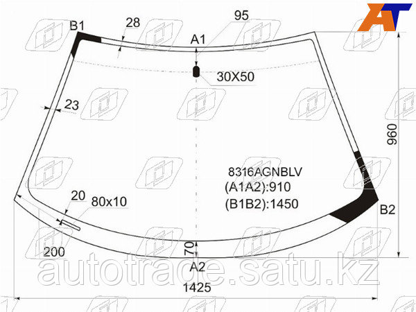 Стекло лобовое TOYOTA CELICA 99-06 - фото 1 - id-p115788539