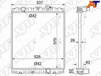 Радиатор Hyundai County 98-08 / HD72 99-18 / HD78 99-18