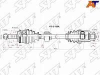 Привод в сборе RH HYUNDAI CRETA 2,0 АКПП 15- 4WD