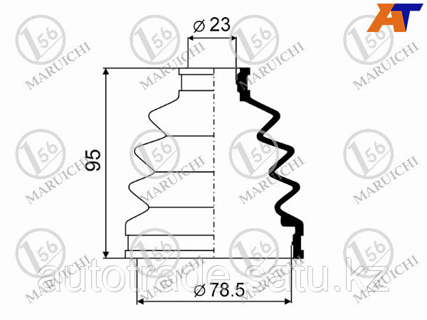 Пыльник шруса наружный FORD FOCUS II 04-11/C-MAX 03-10 - фото 1 - id-p115791648