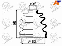 Пыльник ШРУСа наружный TOYOTA CAMRY SV32 90-92/MITSUBISHI GALANT 83-96