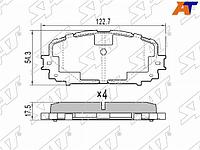 Колодки тормозные перед TOYOTA RACTIS/BELTA 06-