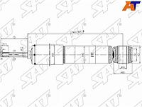 Амортизатор задний TOYOTA LAND CRUISER PRADO 120/4RUNNER/SURF/HILUX 02-09 LH=RH