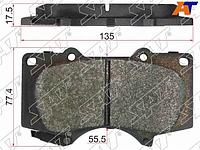 Колодки тормозные перед LEXUS GX470/460/TOYOTA LAND CRUISER PRADO 120/150 02-/HILUX #UN#2#