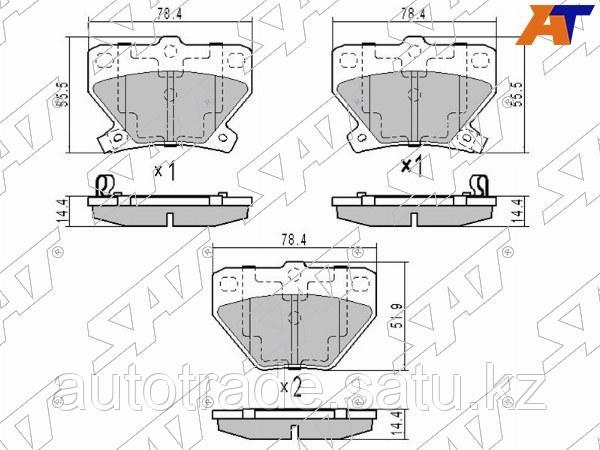 Колодки тормозные зад TOYOTA VITZ NCP1#/IST NCP61/COROLLA ZZE12#/CELICA ZZT23# - фото 1 - id-p115794620