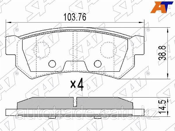 Колодки тормозные зад CHEVROLET LACETTI 04- - фото 1 - id-p115815022