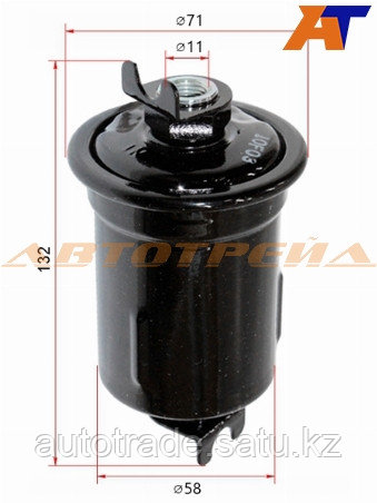 Фильтр топливный TOYOTA LAND CRUISER PRADO/HILUX 3RZFE 95-02 - фото 1 - id-p115791757