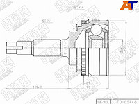 Шрус наружный TOYOTA HARRIER MCU15/#XU1# 97-/NADIA 3S-FE SXN15/CELICA 3S-GTE ST205 4WD 97-