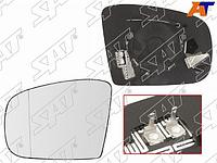 Полотно зеркала MERCEDES GL X164 06-08/GLK X204 08-10/M W163 01-05 LH асферическое с обогревом