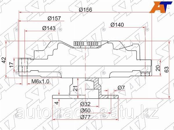 Вискомуфта NISSAN PATROL / SAFARI TD42T - фото 1 - id-p115797596