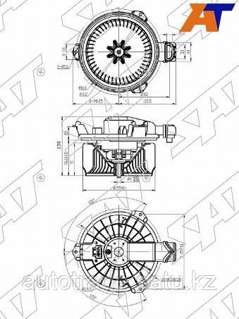 Мотор отопителя салона TOYOTA RAV4 ##A3# 05-13/RAV4 ##A4# 13-/COROLLA ##E15# 06-(LHD) - фото 1 - id-p115812850