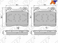 Колодки тормозные перед MERCEDES W140