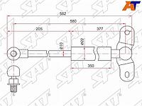 Амортизатор крышки багажника HONDA ODYSSEY RA6 99-03 LH