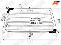 Стекло заднее (Цвет зеленый/ Обогрев) Toyota Lite Ace 96-07 / Lite Ace Noah 96-01 / Town Ace 96-08 /