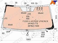 Стекло лобовое (Обогрев щеток/ Обогрев полный/ Датчик дождя) Toyota Land Cruiser (J200) 07-15 / Lexu