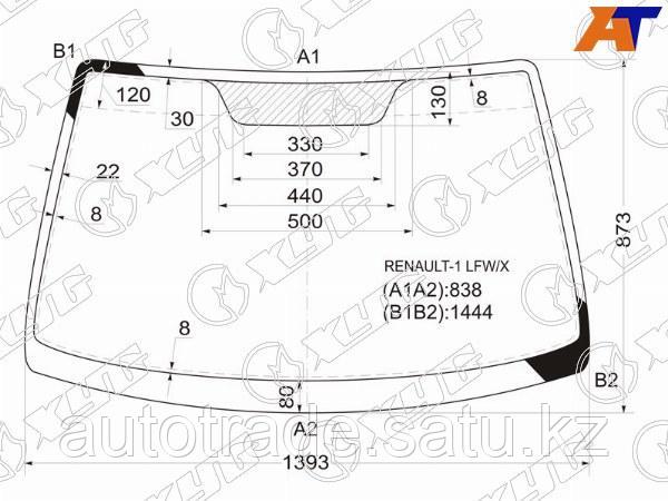 Стекло лобовое Renault Megane 95-03 - фото 1 - id-p115834204