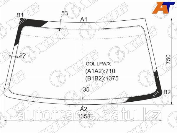 Стекло лобовое Volkswagen Pointer 04-06 - фото 1 - id-p115833321